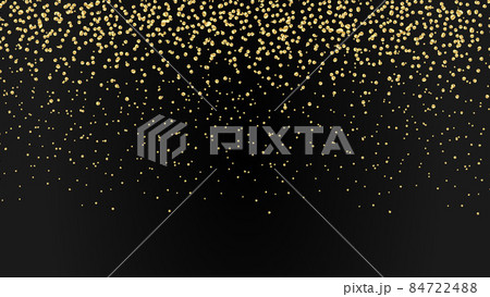 festive frame with falling iridescent gold glitter shimmer, copy space for your text. festive frame with falling iridescent gold glitter shimmer, copy space for your text. 84722488