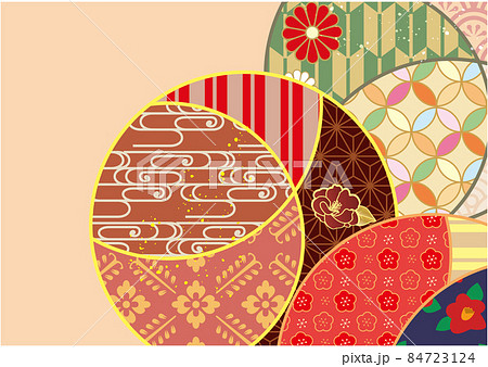 大正レトロ  和柄　和風　背景 84723124