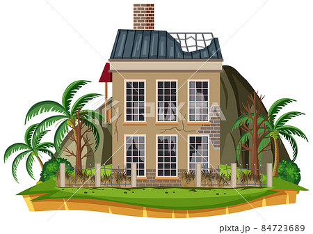 Isolated old broken house in the rural Isolated old broken house in the rural 84723689