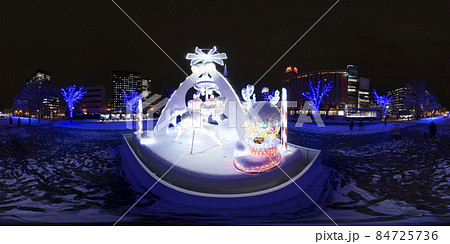 さっぽろホワイトイルミネーション（360°VR素材） 84725736