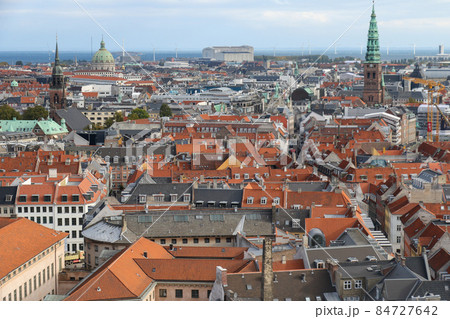 デンマーク コペンハーゲン コペンハーゲンの街並み デンマーク コペンハーゲン コペンハーゲンの街並み 84727642