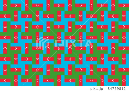 Simple geometric pattern in the colors of the national flag of Azerbaijan Simple geometric pattern in the colors of the national flag of Azerbaijan 84729812