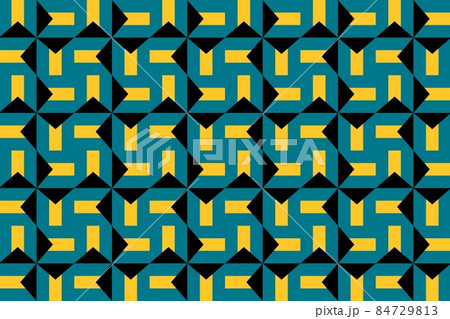 Simple geometric pattern in the colors of the national flag of Bahamas Simple geometric pattern in the colors of the national flag of Bahamas 84729813