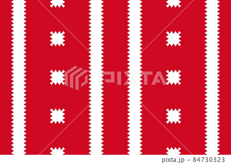 Simple geometric pattern in the colors of the national flag of Bahrain 84730323