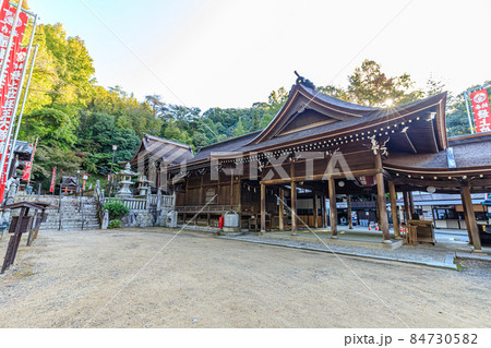 秋の最上稲荷山妙教寺 旧本殿 岡山県岡山市 秋の最上稲荷山妙教寺 旧本殿 岡山県岡山市 84730582