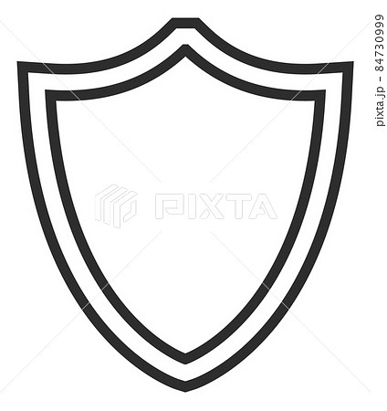 Shield icon. Protection symbol. Security emblem in line style Shield icon. Protection symbol. Security emblem in line style 84730999