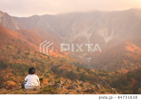 大山と男の子 大山と男の子 84731638
