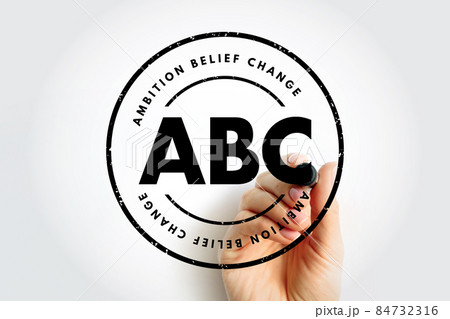 ABC - Ambition Belief Change acronym, business concept background 84732316