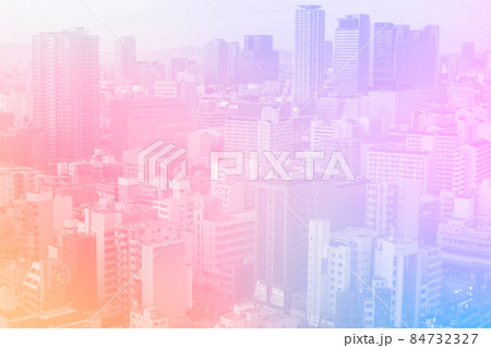 City Metro with gradient colored for modern urban background City Metro with gradient colored for modern urban background 84732327