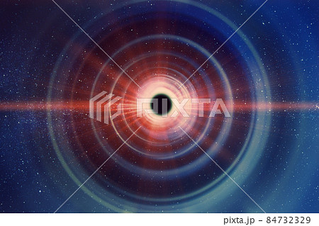 Illustration of Black Hole super nova release high energy in deep space outer galaxy concept. 84732329