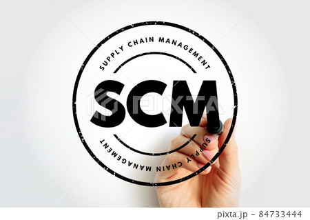 SCM - Supply Chain Management acronym, business concept background SCM - Supply Chain Management acronym, business concept background 84733444