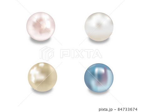 真珠セット　イラスト素材 84733674