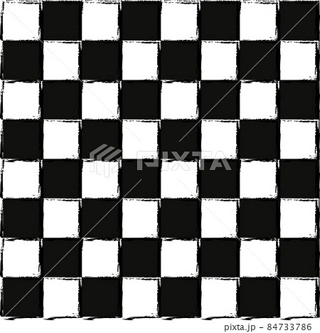 Checker chess drawing square abstract black and white background vector 84733786