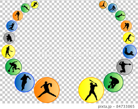 棒球圖標框架 84733865