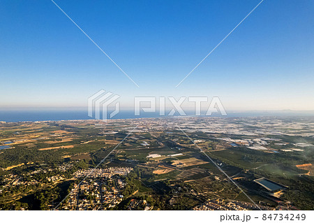 Drone point of view Pinar de Campoverde. Spain 84734249