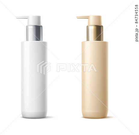 Pump bottle mockup. Cosmetic package blank template 84734558