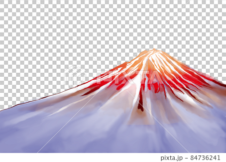 Mt. Fuji at dawn turns red little by little Mt. Fuji at dawn turns red little by little 84736241