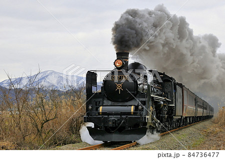 晩秋の磐越西線SL 晩秋の磐越西線SL 84736477