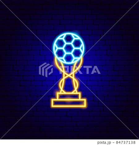 Soccer Award Cup Neon Sign 84737138