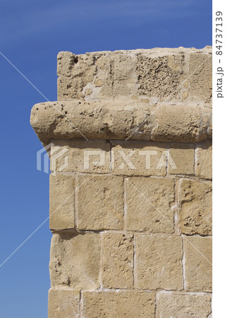 Elements and details of the architecture of the ancient fortress 84737139