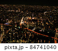 高い所から見る東京の綺麗な夜景 84741040