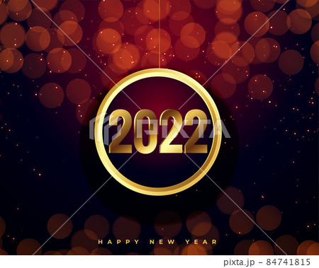 2022 golden text bokeh banner design 2022 golden text bokeh banner design 84741815