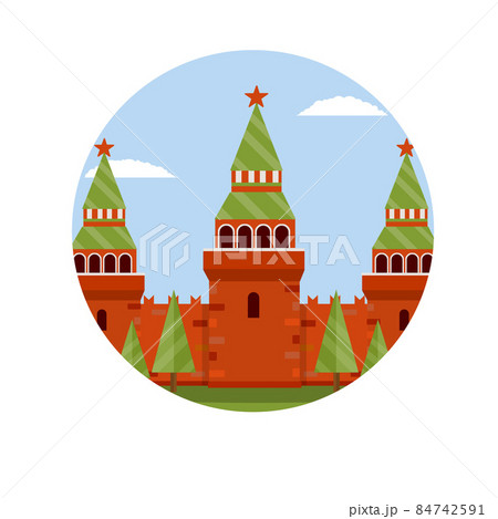 Moscow kremlin. Tourist destination for tour to capital. 84742591