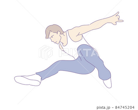 FreeRunning Extreme sport  jumping on skyscrapers free running vector. 84745204