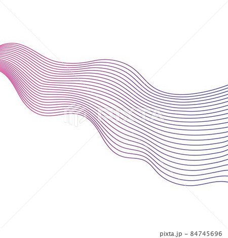 Wave line vector icon 84745696