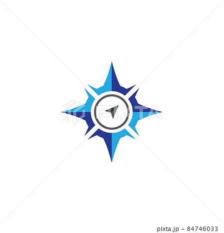 Compass Logo Template Vector Iconのイラスト素材