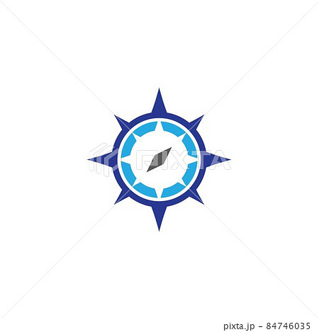 Compass Logo Template Vector Iconのイラスト素材