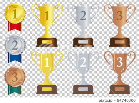 獎杯贏得獎杯和獎牌 獎杯贏得獎杯和獎牌 84746300