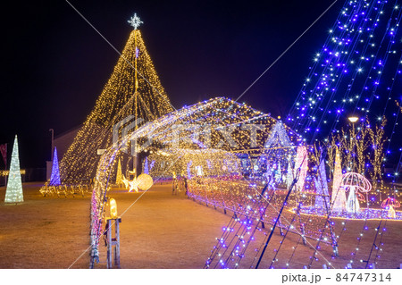 道の駅中山盆地のイルミネーション　群馬県 84747314