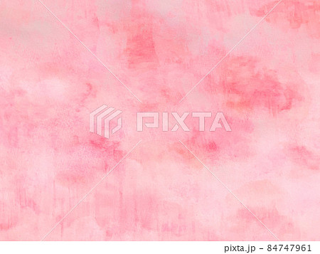 水彩風ピンク色模様の壁紙テクスチャ 84747961