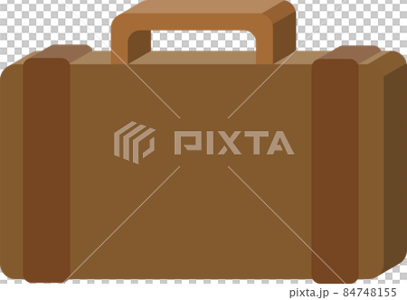 A simple left-sided isometric style travel trunk icon for schedule management. A simple left-sided isometric style travel trunk icon for schedule management. 84748155