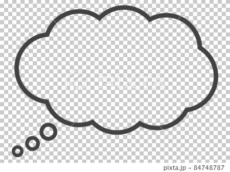 一個簡單的雲形氣泡 一個簡單的雲形氣泡 84748787