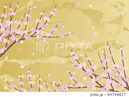 桃の木の背景 84749827