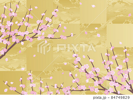 桃の木の背景 84749829
