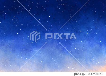 背景素材_水彩テクスチャ_星空 84750046