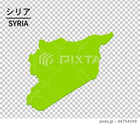 Syria world map illustration 84754349