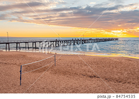 Beach volleyball area at Port Noarlunga Beach volleyball area at Port Noarlunga 84754535