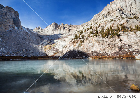 Frozen lake in Sierra Nevada Frozen lake in Sierra Nevada 84754660