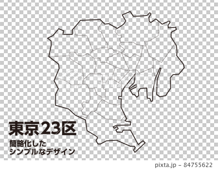 簡單易用的東京地圖,含 23 個區 簡單易用的東京地圖,含 23 個區 84755622