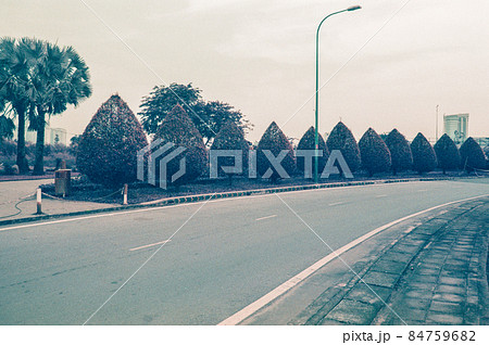 Landscape photo film purple: street life in Ho Chi Minh city 84759682