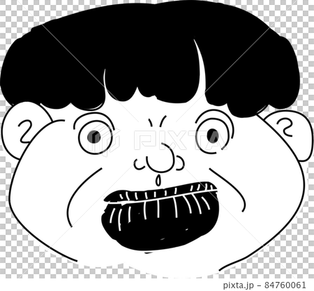 面白い人間の顔 ブサイク 怖い おじさん おばさん 84760061