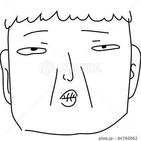 面白い人間の顔 ブサイク 怖い おじさん おばさん 84760062