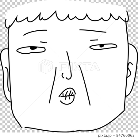 面白い人間の顔 ブサイク 怖い おじさん おばさん 84760062