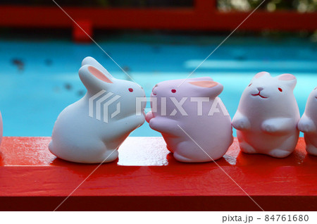 2021年秋に参拝した京都市岡崎神社のうさぎがとても可愛い 2021年秋に参拝した京都市岡崎神社のうさぎがとても可愛い 84761680