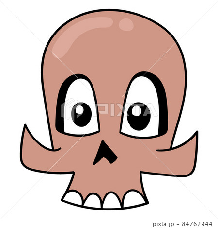 spooky skull ghost head, doodle icon drawing 84762944