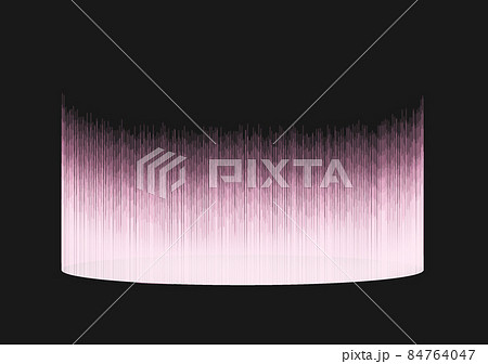 召喚ホログラムのようなエフェクトイラスト円柱型-レッド 84764047